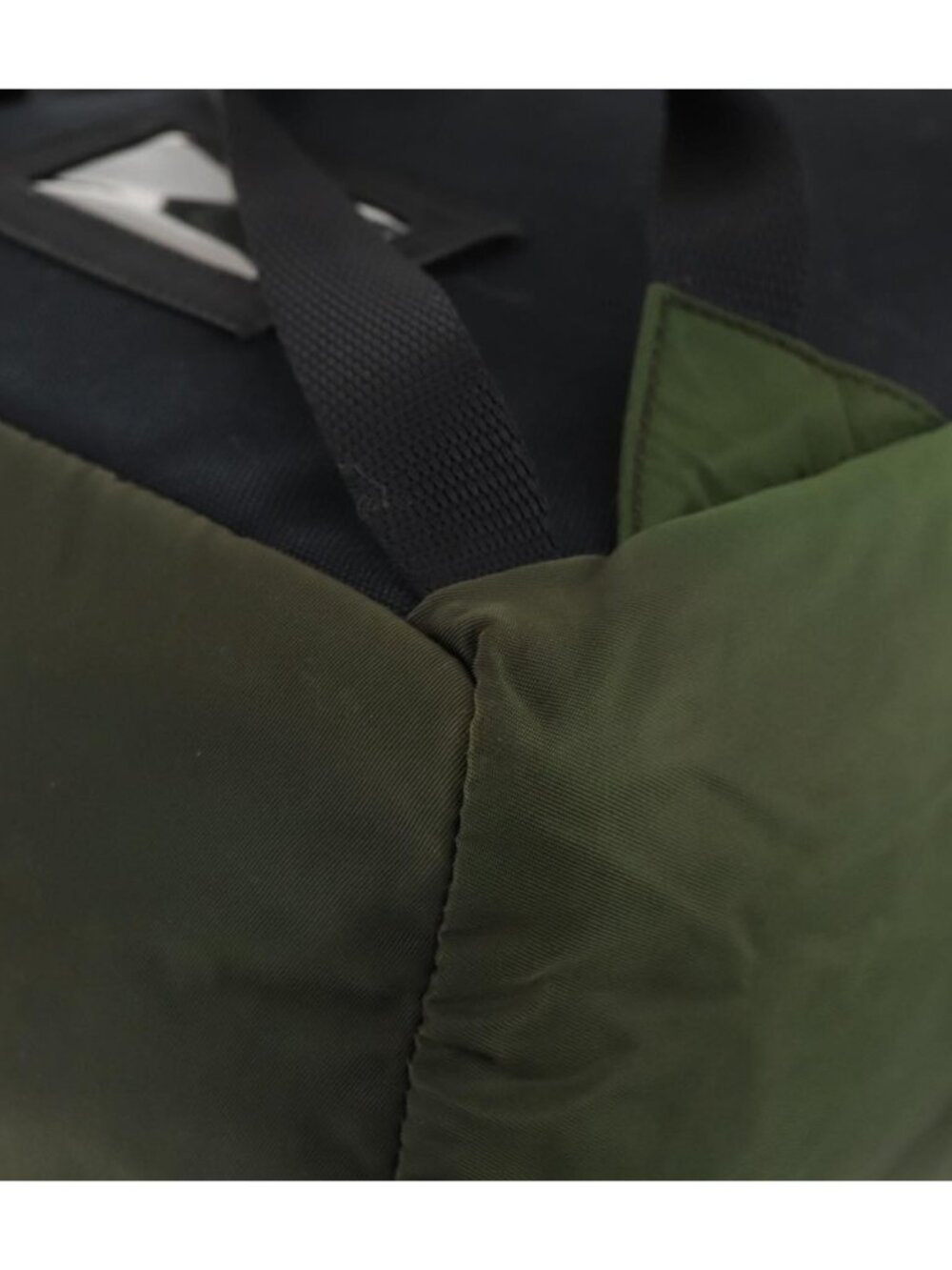 PRADA Backpack Nylon Green Silver - Picture 10 of 16